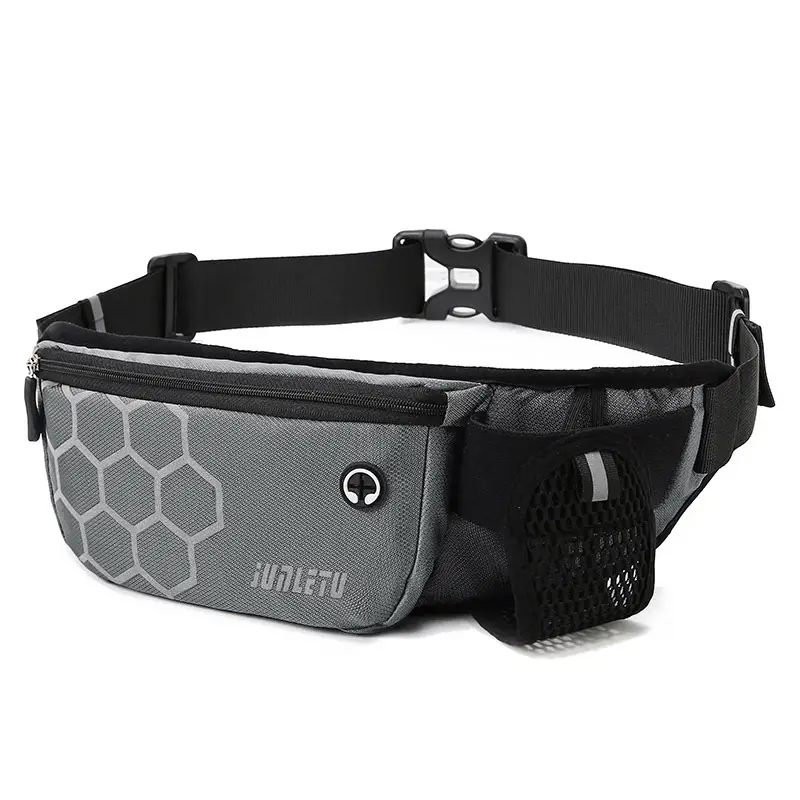 Men Fitness Waist Bag with Water Bottle Belt