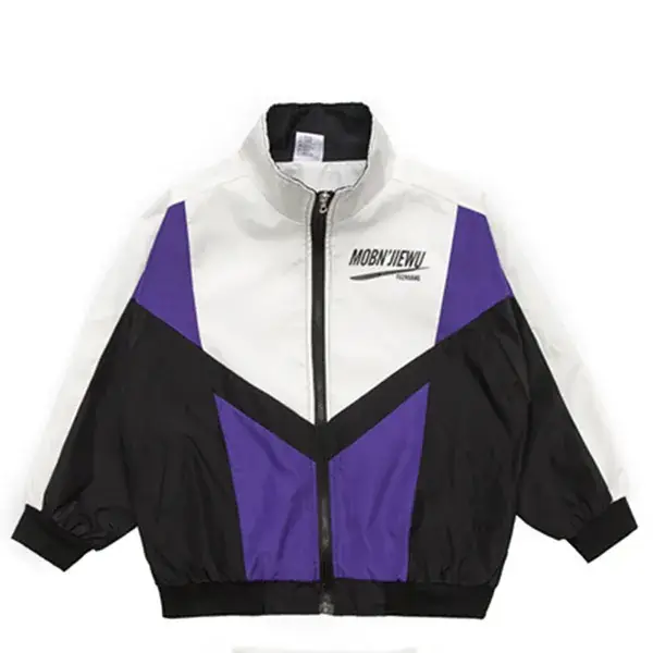 Children Hip Hop Dance Suit Black Purple White Kids - Image 4