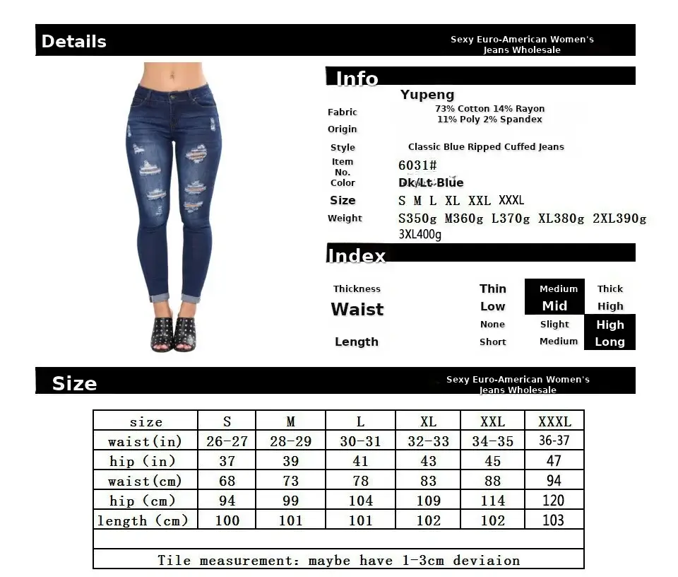 2022 Ripped Slim Fit Hip Jeans for Small Feet — feature 1