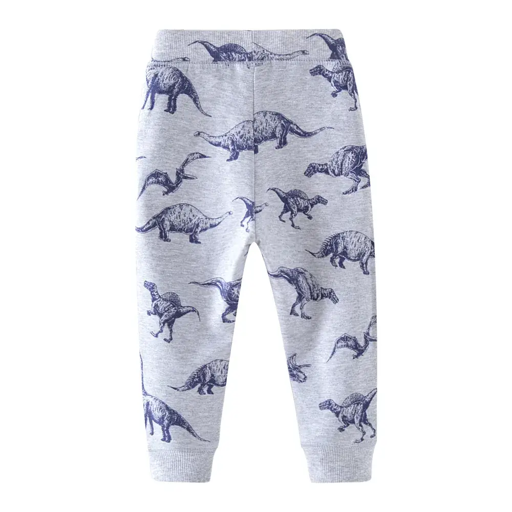 Children's Dinosaur Print Sweatpants Gray American