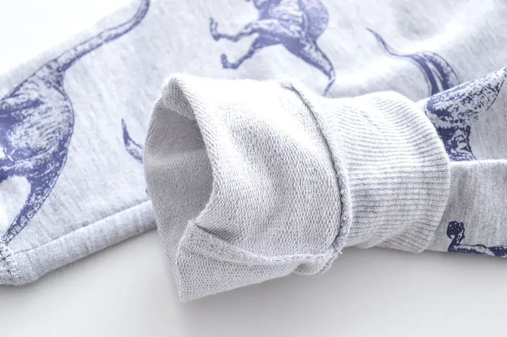 Children's Dinosaur Print Sweatpants Gray American — feature 4