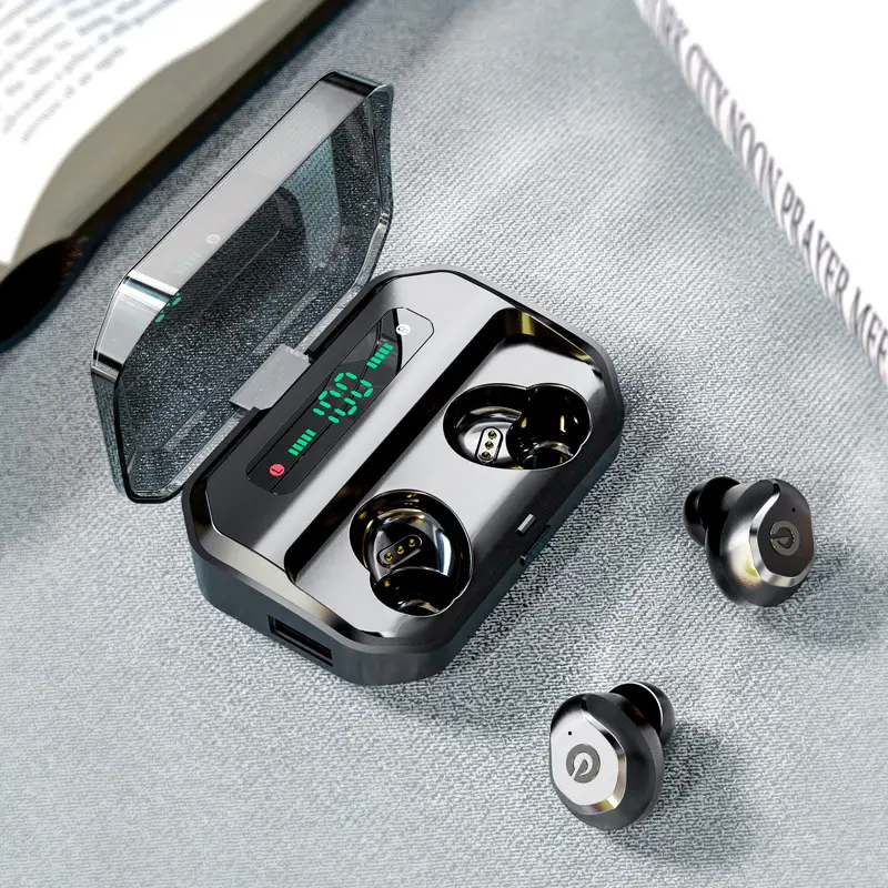 Bluetooth Wireless Headset with Digital Display & 3 Ear Tips