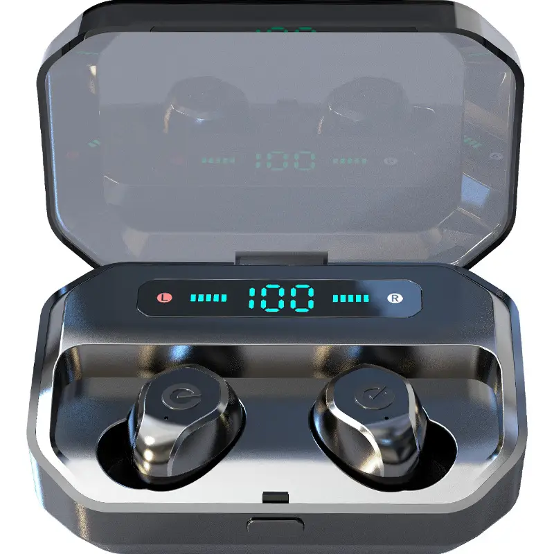 Bluetooth Wireless Headset with Digital Display & 3 Ear Tips