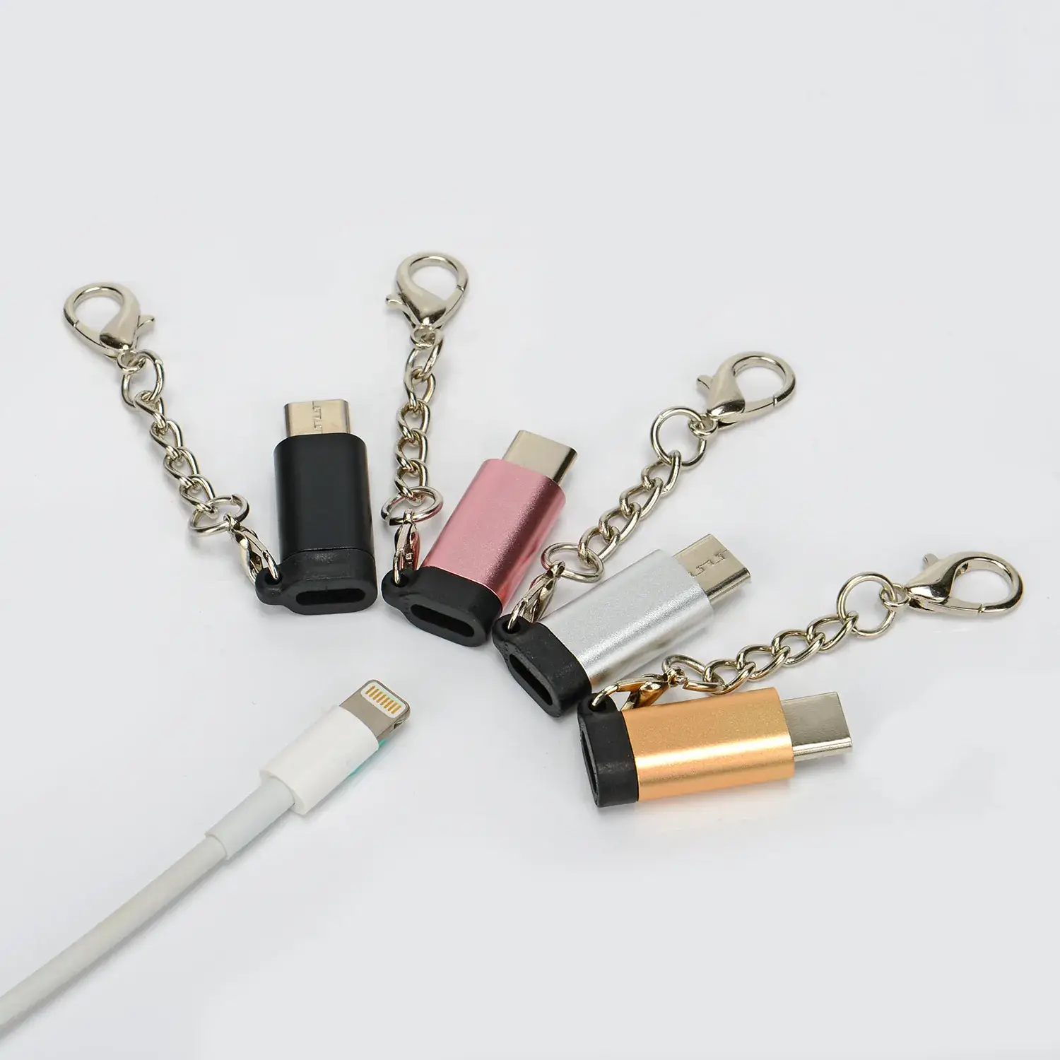 Type-C USB Cable with Chain & Key - Image 4