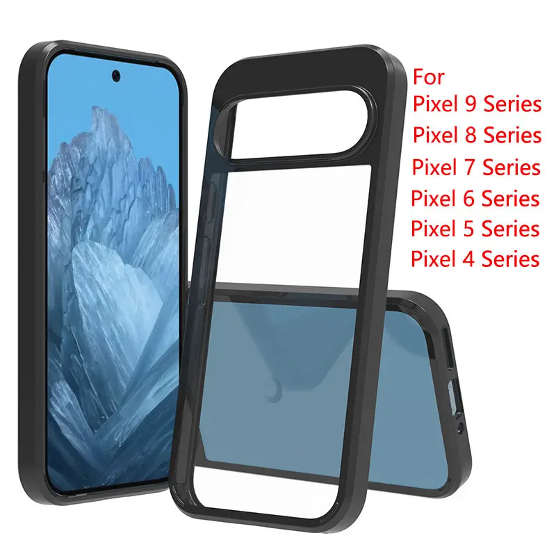 Google Pixel 10 9A Pro XL 8A 6A 7A 9 Pro 5A Transparent Mobile Phone Case Two-In-One Anti-Fall - Image 4