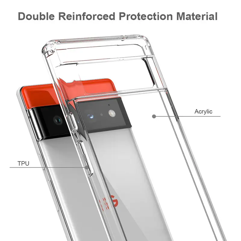 Google Pixel 10 9A Pro XL 8A 6A 7A 9 Pro 5A Transparent Mobile Phone Case Two-In-One Anti-Fall — feature 11