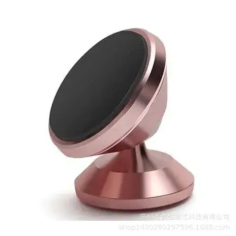 Aluminum Alloy Car Magnetic Phone Holder Rose Gold - Image 9