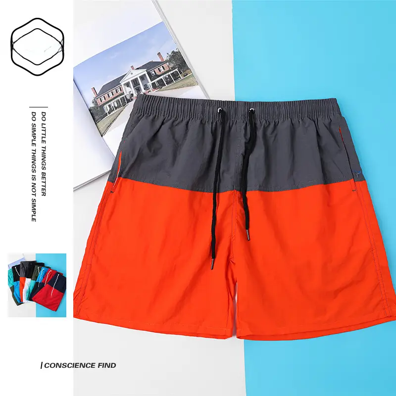 2024 New Korean Version Loose Beach Pants Sports Quick-Drying Men's Shorts