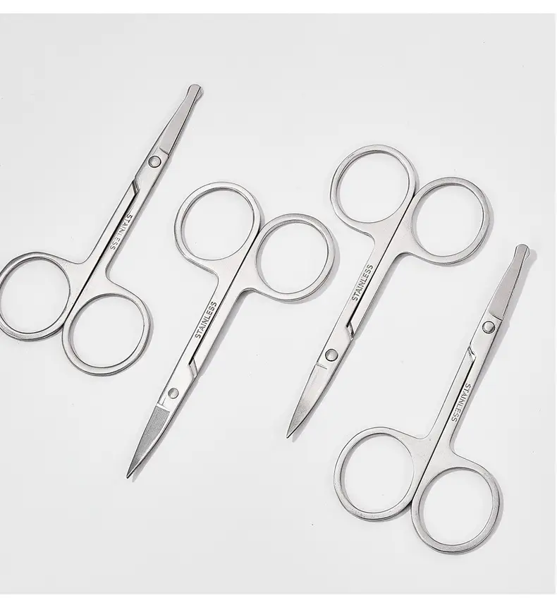 Stainless Steel Eyebrow & Nose Hair Trimmer Scissors — feature 17