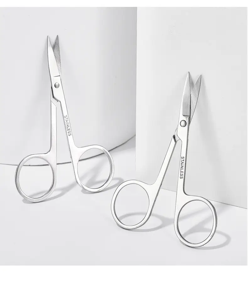 Stainless Steel Eyebrow & Nose Hair Trimmer Scissors — feature 18