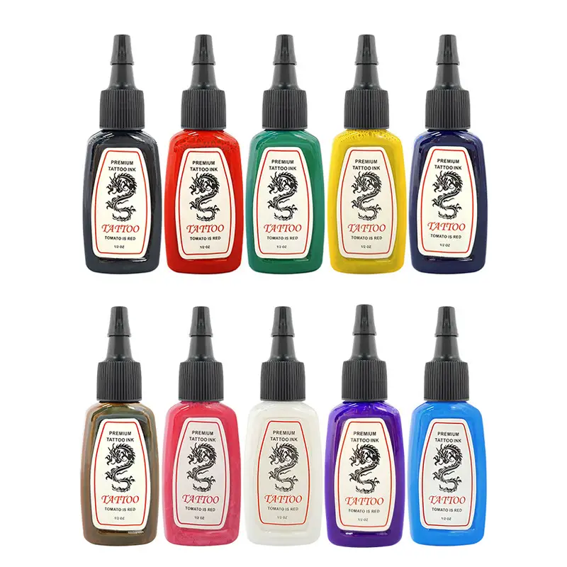 15ml Dragon Tattoo Pigment 7 Colors 14 Color Set - Image 2