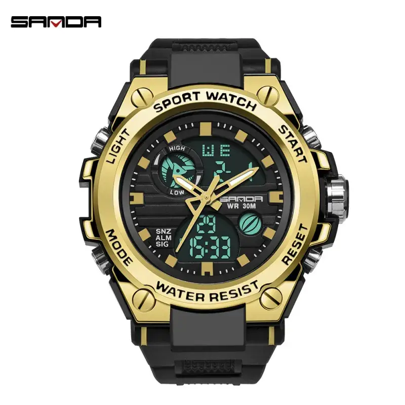 Sanda Special Forces Tactical Watch Men's Multifunctional Sports Adult Outdoor Trendy Intelligent Waterproof Student Electronic Watch