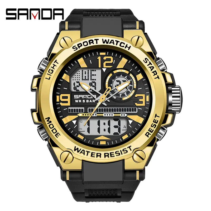 Sanda Special Forces Tactical Watch Men's Multifunctional Sports Adult Outdoor Trendy Intelligent Waterproof Student Electronic Watch