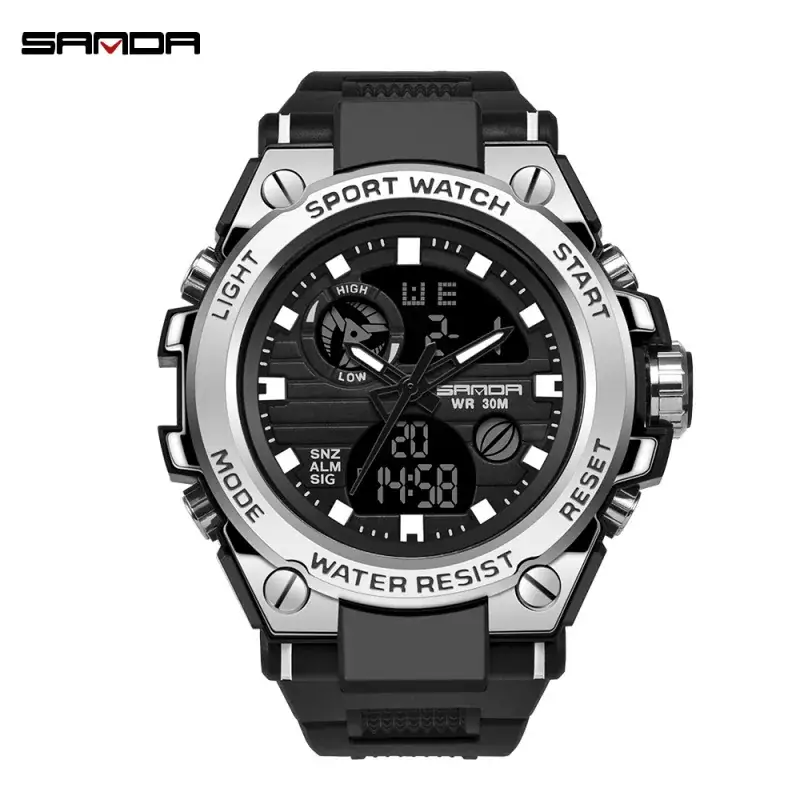 Sanda Special Forces Tactical Watch Men's Multifunctional Sports Adult Outdoor Trendy Intelligent Waterproof Student Electronic Watch