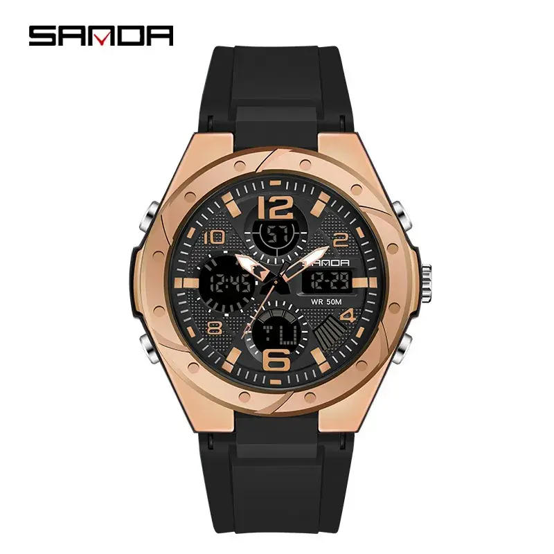 Sanda Special Forces Tactical Watch Men's Multifunctional Sports Adult Outdoor Trendy Intelligent Waterproof Student Electronic Watch