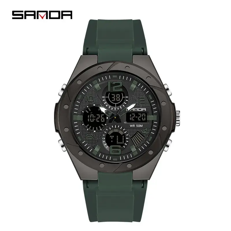 Sanda Special Forces Tactical Watch Men's Multifunctional Sports Adult Outdoor Trendy Intelligent Waterproof Student Electronic Watch