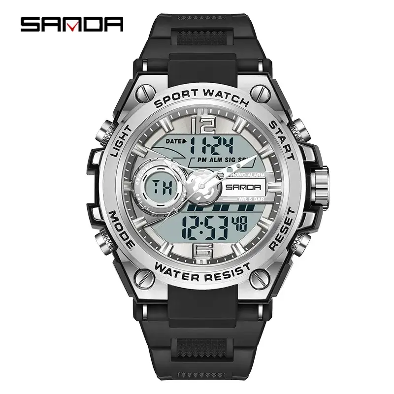 Sanda Special Forces Tactical Watch Men's Multifunctional Sports Adult Outdoor Trendy Intelligent Waterproof Student Electronic Watch