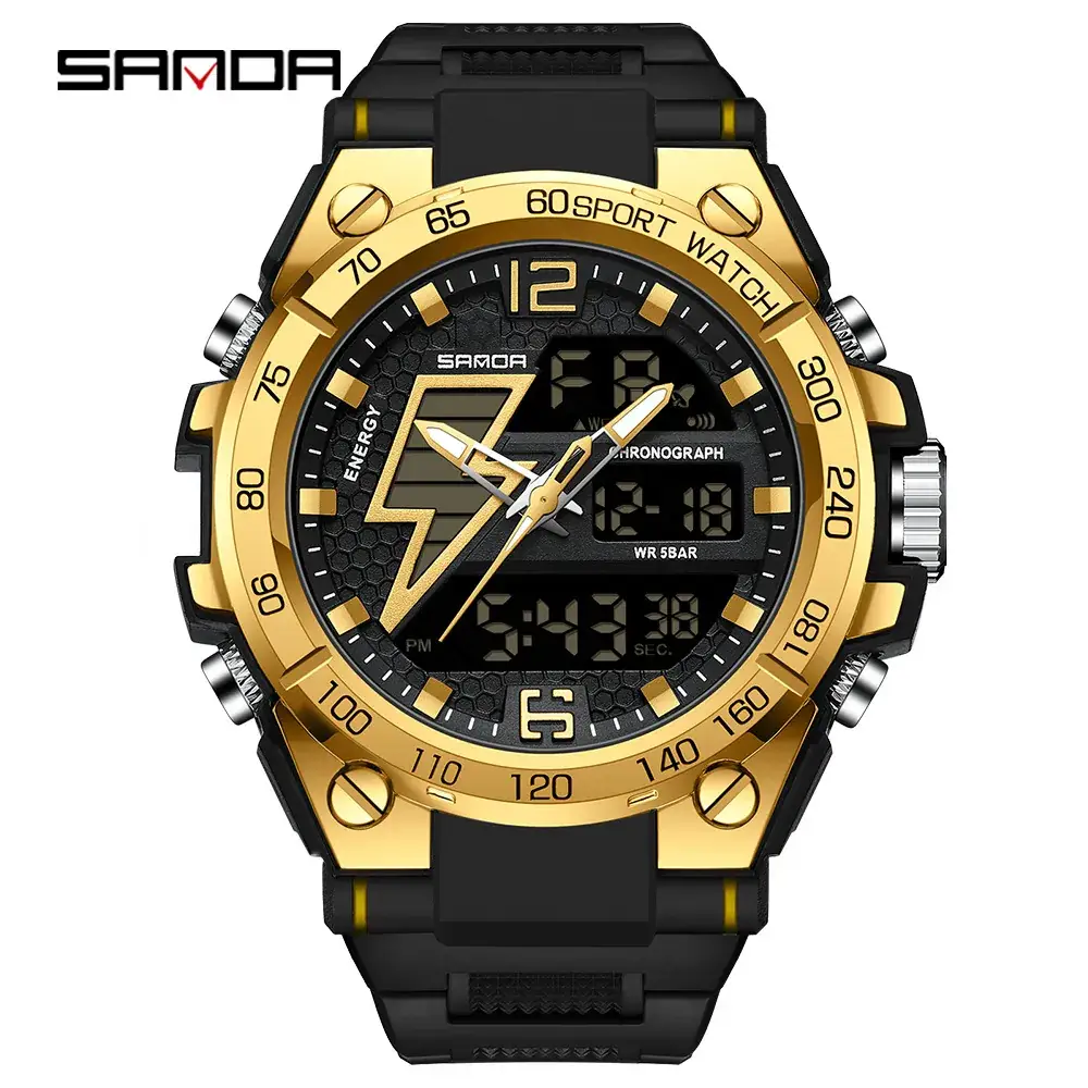 Sanda Special Forces Tactical Watch Men's Multifunctional Sports Adult Outdoor Trendy Intelligent Waterproof Student Electronic Watch