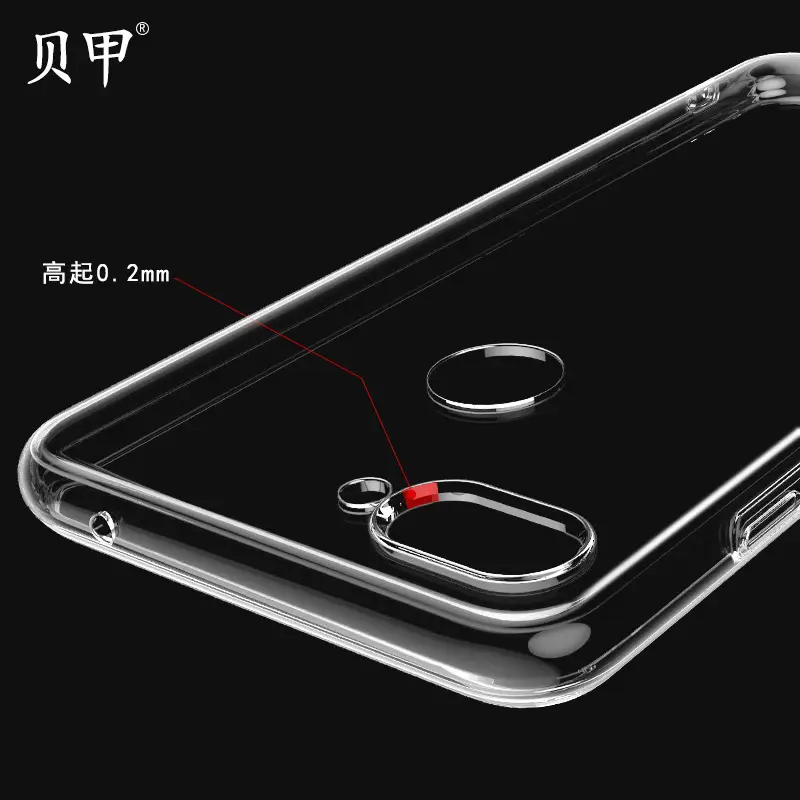 Xiaomi 10 Pro Phone Case Transparent Tpu Anti-Fingerprint