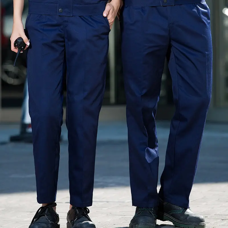 Men's Gray Work Pants Plus Size Loose Breathable - Image 6