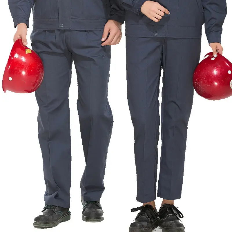 Men's Gray Work Pants Plus Size Loose Breathable - Image 9
