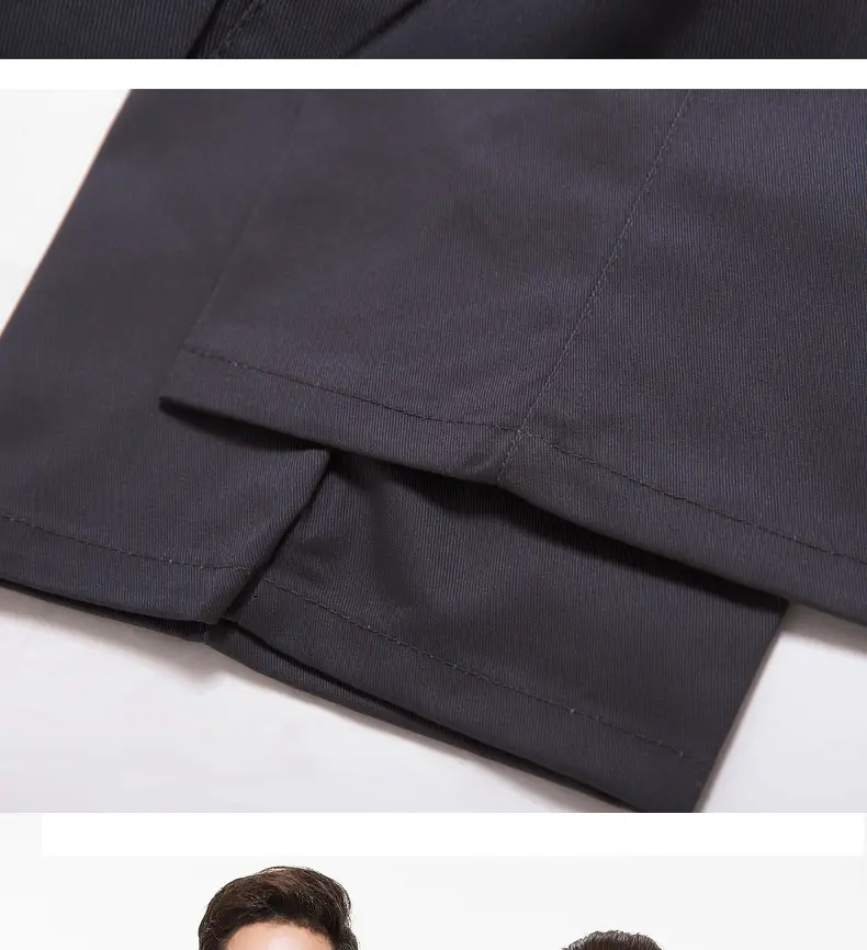 Men's Gray Work Pants Plus Size Loose Breathable — feature 14