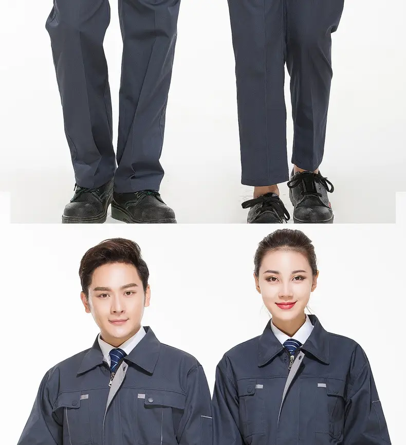 Men's Gray Work Pants Plus Size Loose Breathable — feature 16