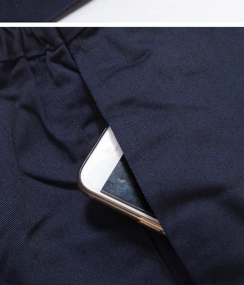 Men's Gray Work Pants Plus Size Loose Breathable — feature 5