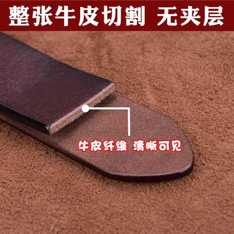 Women's Black Genuine Leather Belt Casual Decorative - Image 8