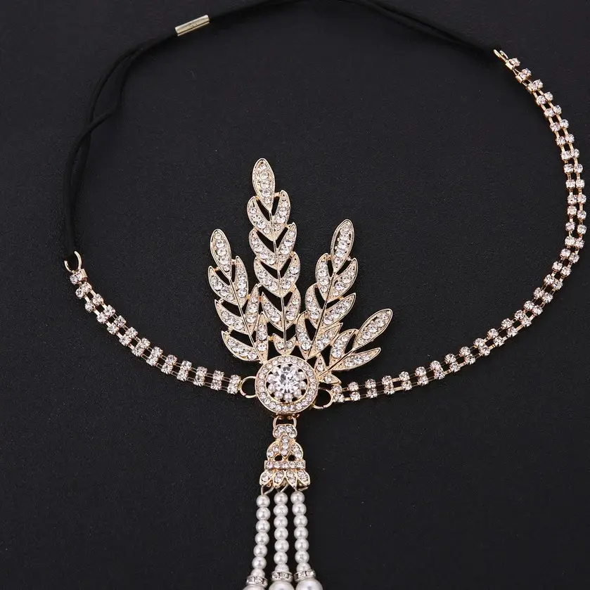 Bridal Pearl Feather Necklace for Women - Image 7