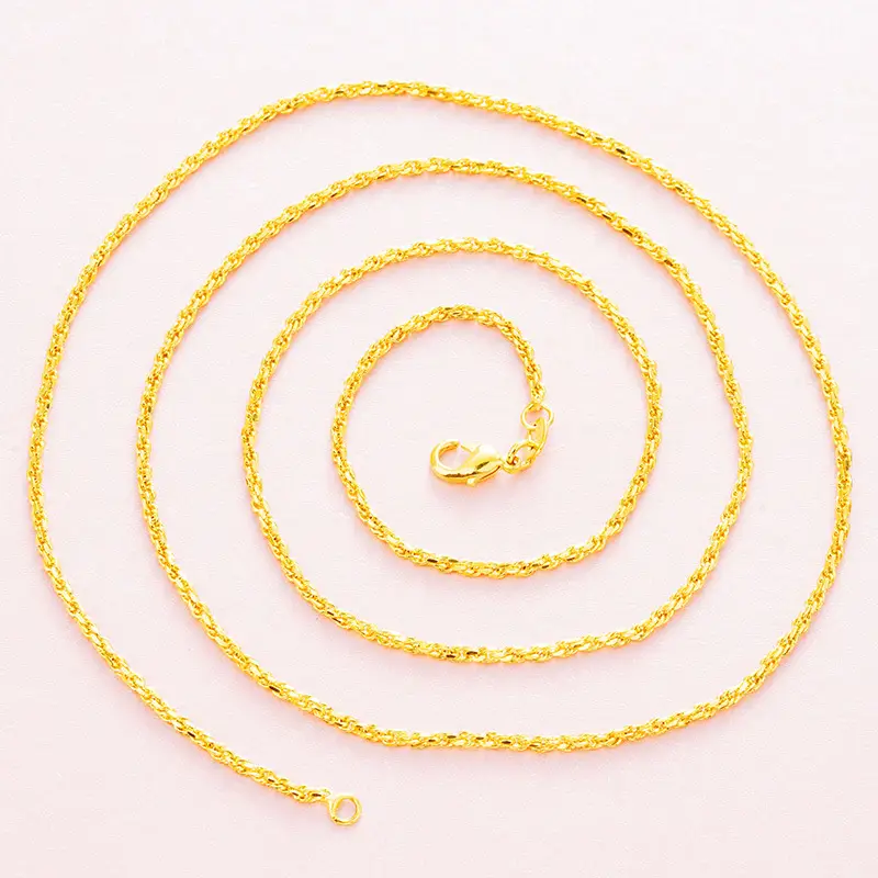 Vietnam Gold Plated Clavicle Necklace 70cm - Image 8