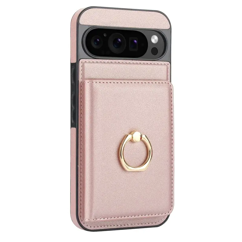Google 9/9PRO Leather Ring Phone Case Brown - Image 2