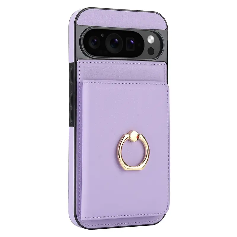 Google 9/9PRO Leather Ring Phone Case Brown - Image 4