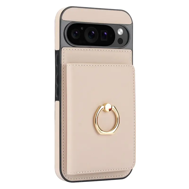 Google 9/9PRO Leather Ring Phone Case Brown - Image 5