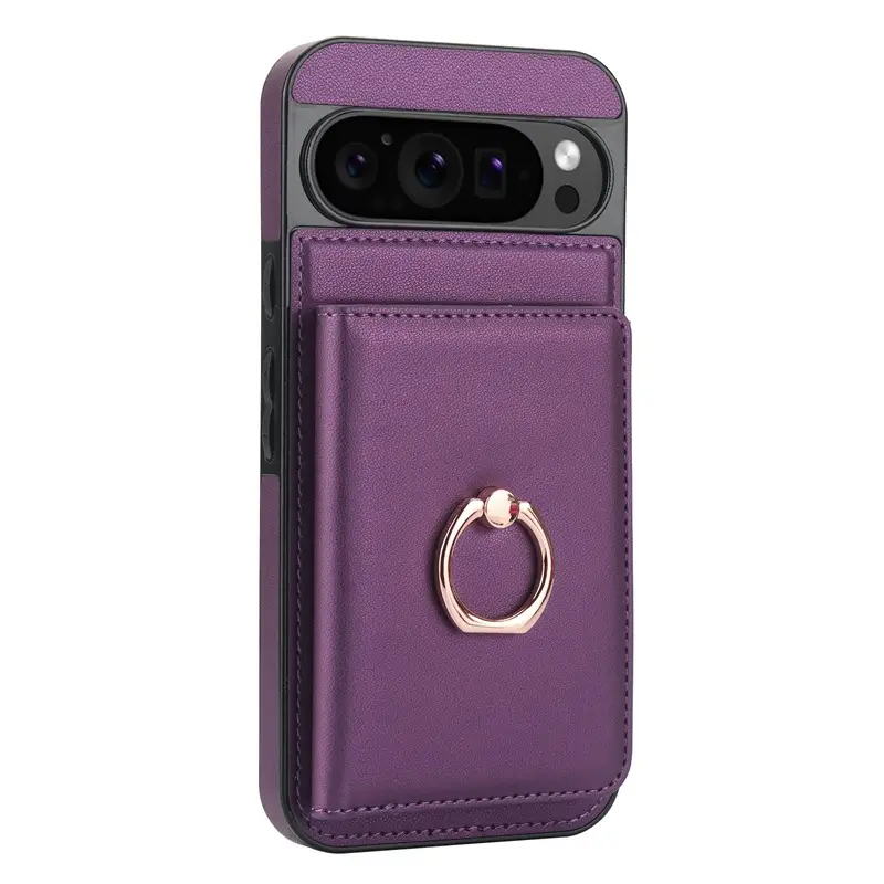Google 9/9PRO Leather Ring Phone Case Brown - Image 7