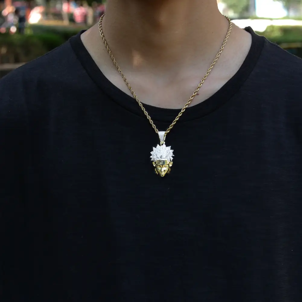 Naruto Zircon Pendant 14K Gold Zircon Avatar 3D - Image 5
