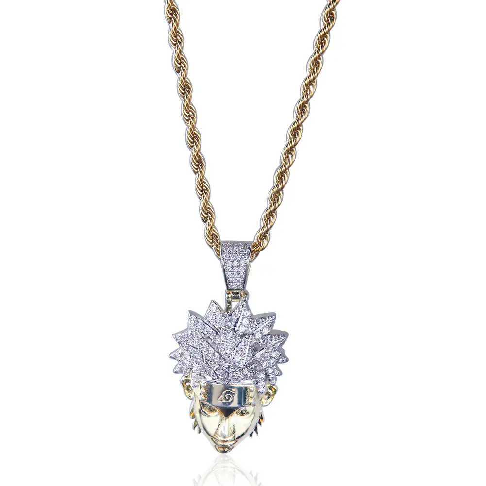 Naruto Zircon Pendant 14K Gold Zircon Avatar 3D - Image 7