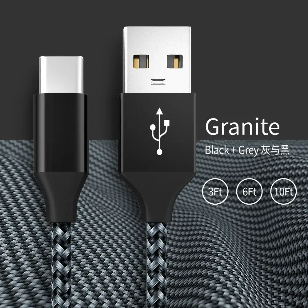 Fast Charging USB to Type-C Cable 3A Nylon Braid - Image 4