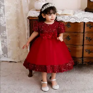 Baby Princess Bow Dress Beige Tulle Layered — feature 9