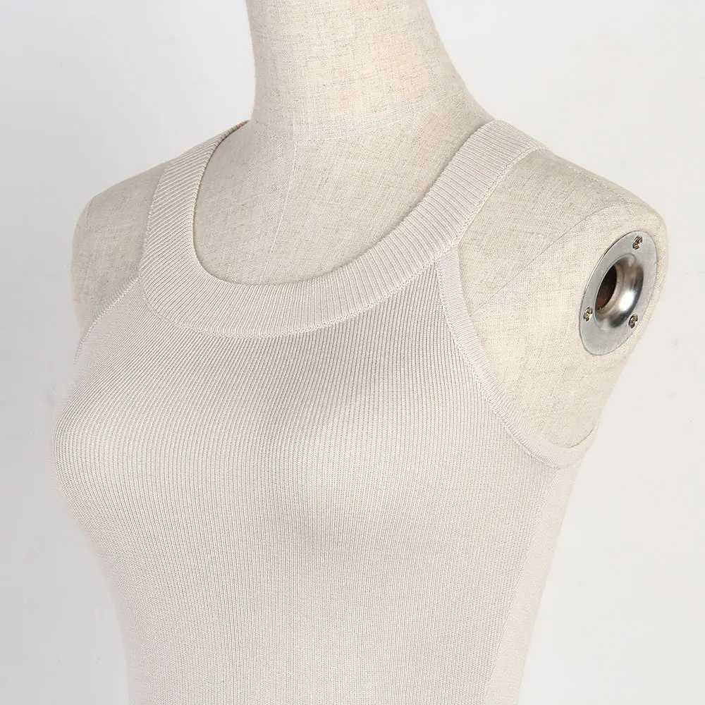 2025 Black Elastic Slim Vest for Women - Image 7