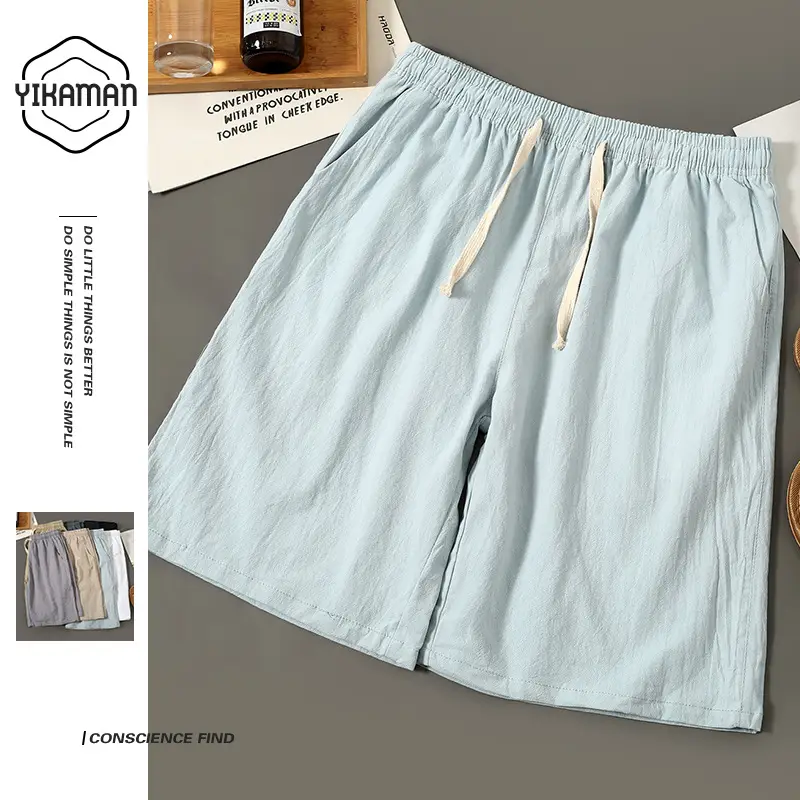 Men's All-Cotton Summer Shorts Gray 2025 - Image 9