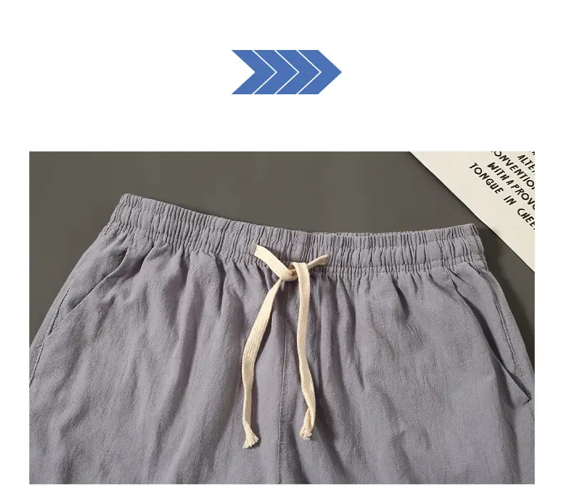 Men's All-Cotton Summer Shorts Gray 2025 — feature 10