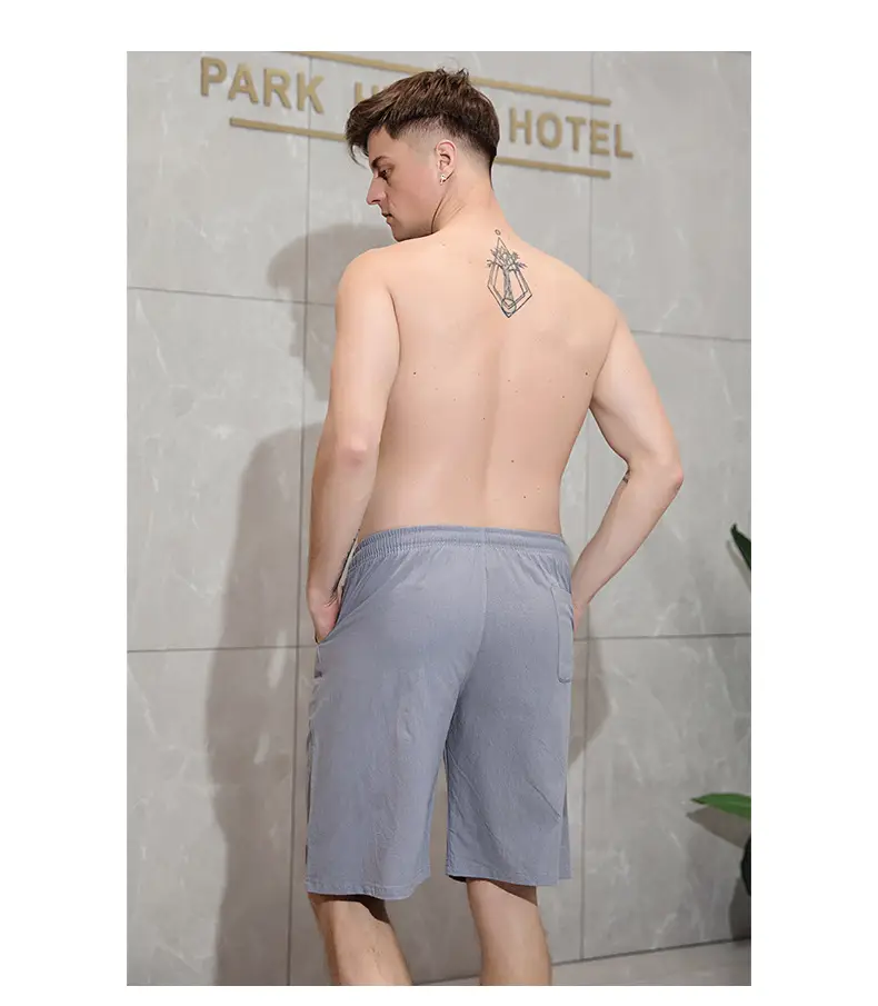 Men's All-Cotton Summer Shorts Gray 2025 — feature 16