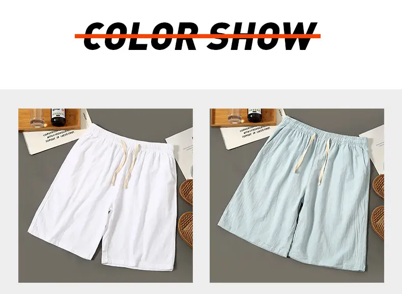 Men's All-Cotton Summer Shorts Gray 2025 — feature 6
