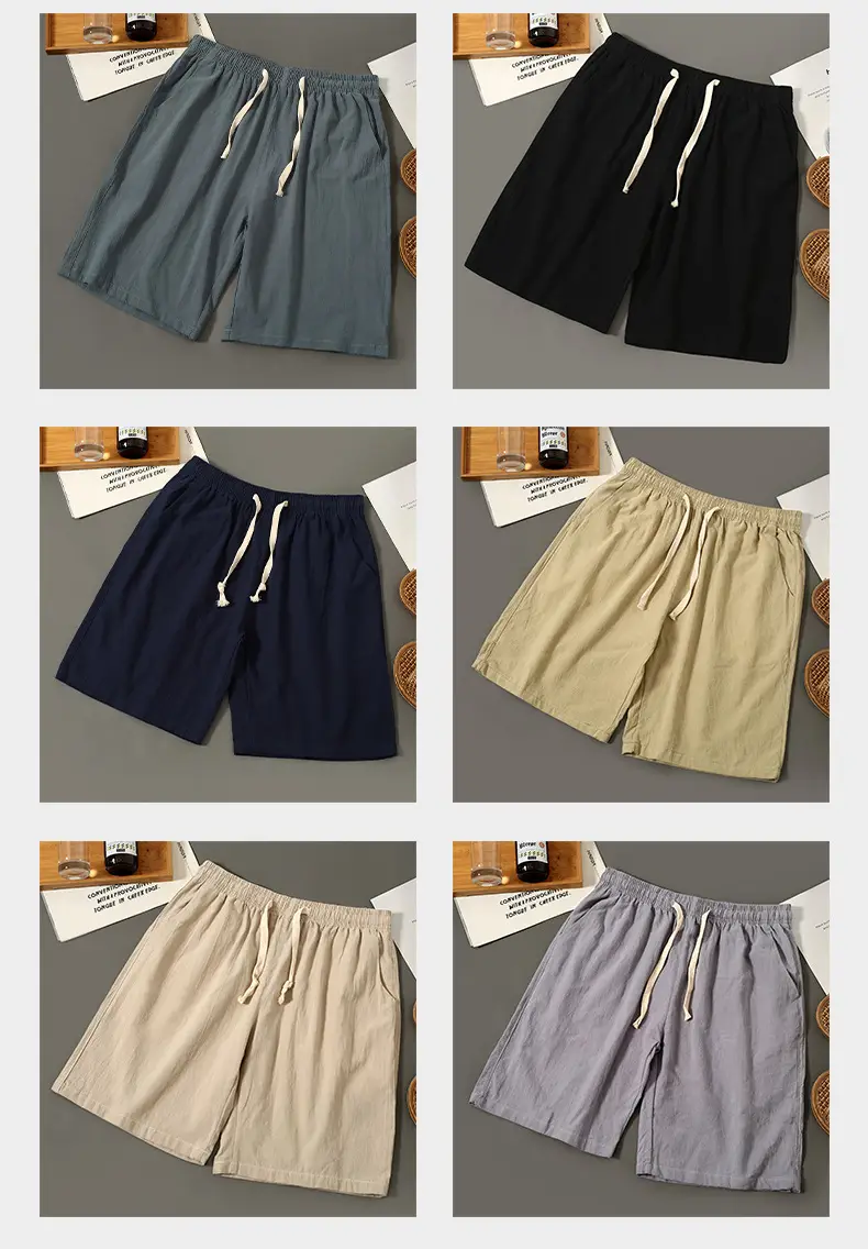 Men's All-Cotton Summer Shorts Gray 2025 — feature 7