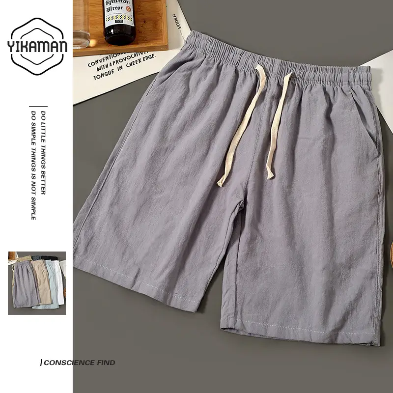 Men's All-Cotton Summer Shorts Gray 2025 - Image 2