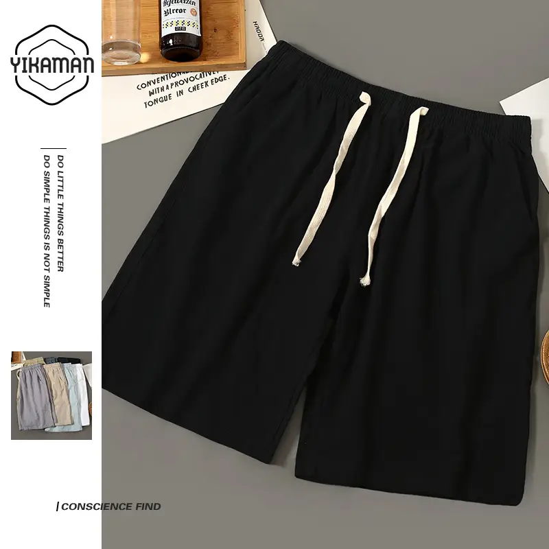 Men's All-Cotton Summer Shorts Gray 2025 - Image 4