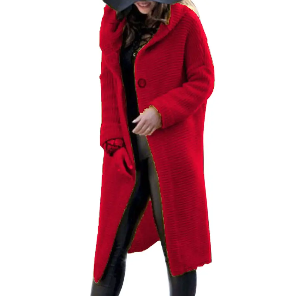 2021 Women's Hooded Long Coat Pure White Mid Length - Image 2