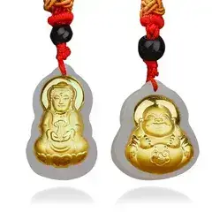 4D Pure Gold Jade Tiger Pendant Necklace — feature 2