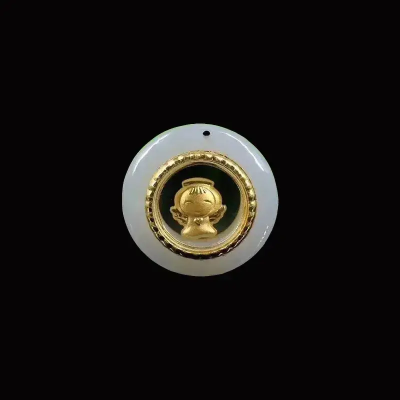 4D Pure Gold Jade Tiger Pendant Necklace - Image 13